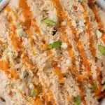 Delicious Buffalo Chicken Salad with crispy chicken and fresh vegetables