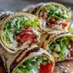 Delicious Caprese Salad Wraps with mozzarella, tomatoes, and basil