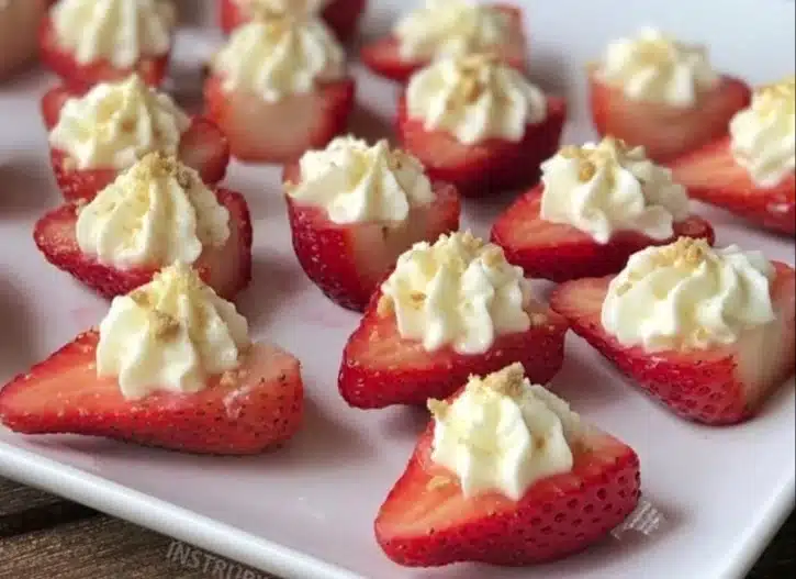 Cheesecake Stuffed Strawberries