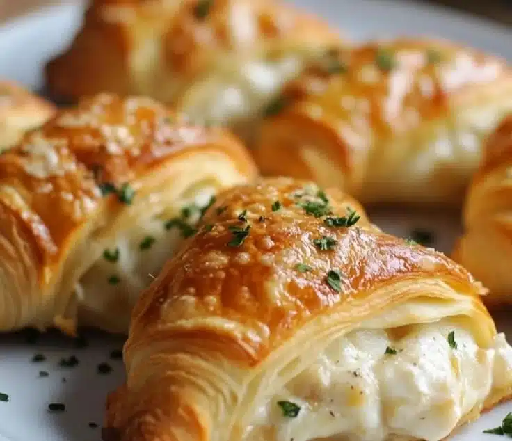 Chicken Alfredo Stuffed Crescents