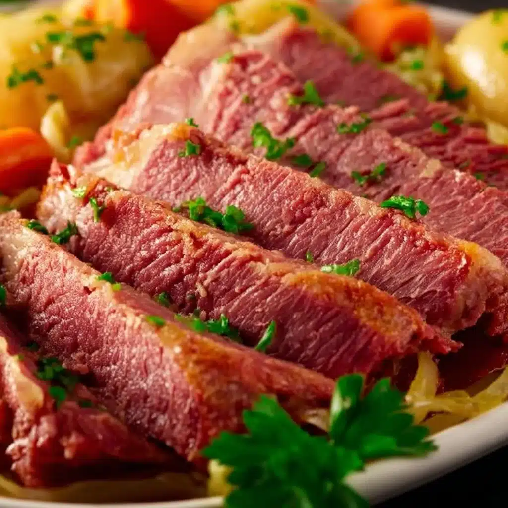 Corned Beef with Cabbage and Vegetables