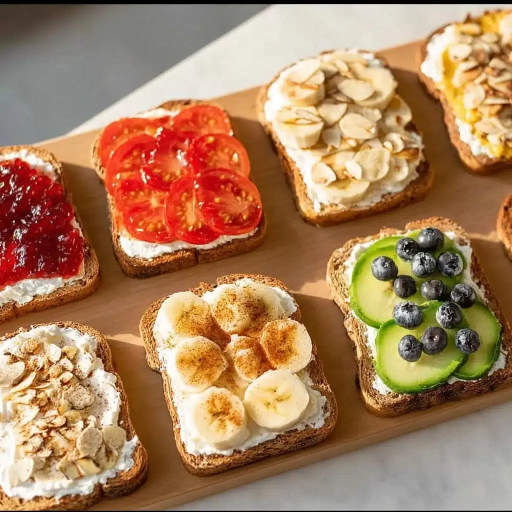 Various cottage cheese toast toppings and recipes