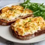 Cottage Cheese Toast with Egg and Bagel Seasoning Air Fryer Recipe