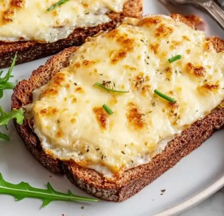 Cottage Cheese Toast with Egg and Bagel Seasoning in the Air Fryer Recipe