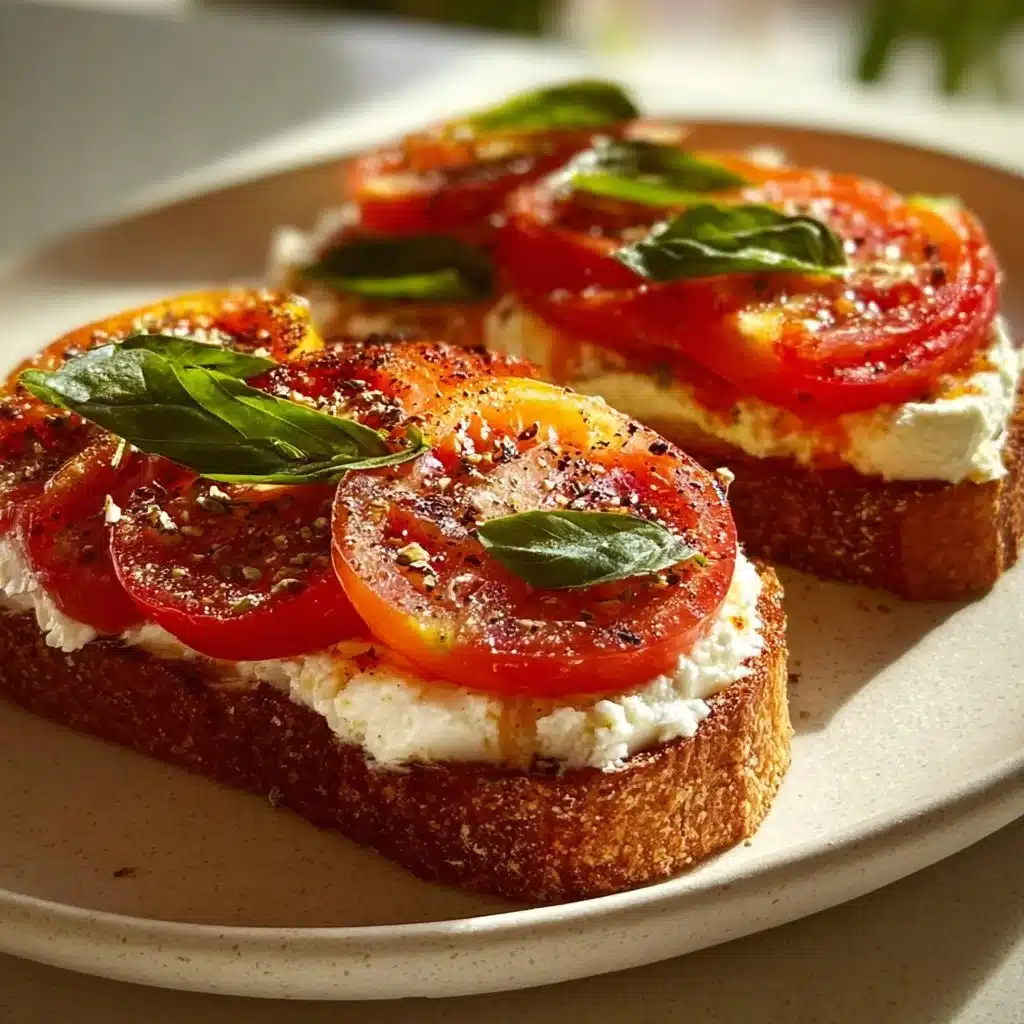 Cottage Cheese Tomato Toast