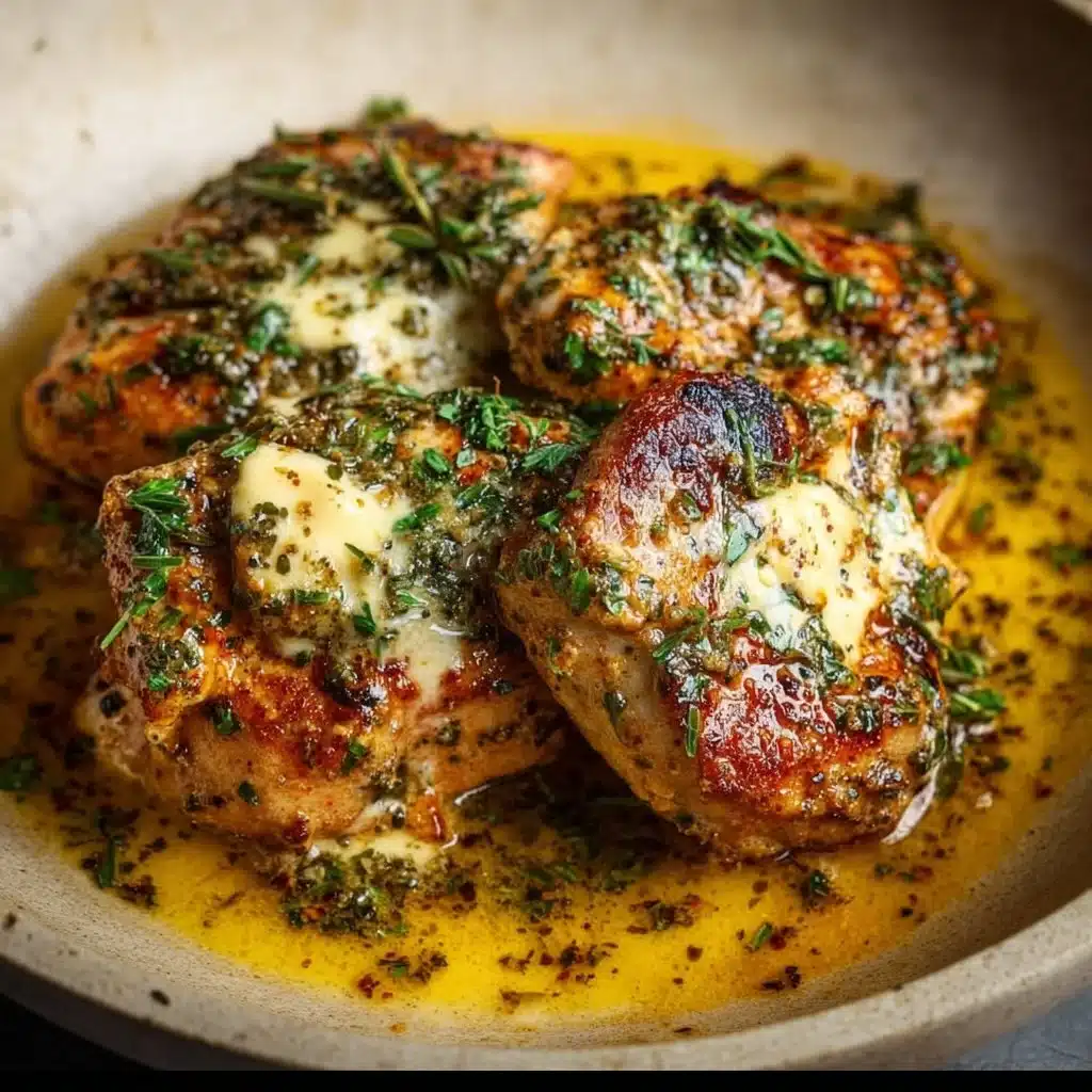 Delicious Cowboy Butter Chicken served with rice and garnished with herbs