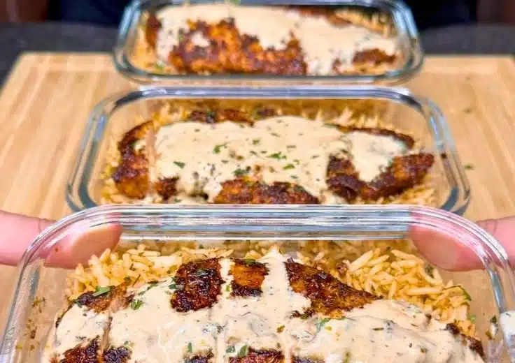 Creamy Cajun Chicken and Rice Bowls