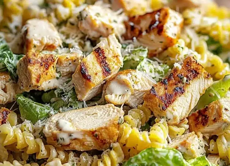 Creamy Chicken Caesar Pasta Salad for Fresh Flavor Bliss