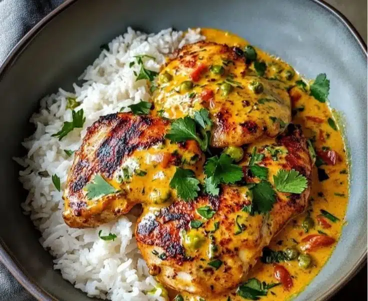 Creamy Peri-Peri Chicken with Rice