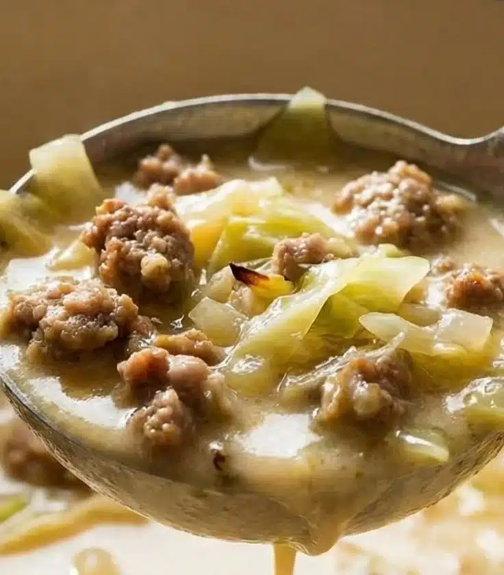 Creamy Sausage & Cabbage Soup (Dairy-Free & Anti-Inflammatory)