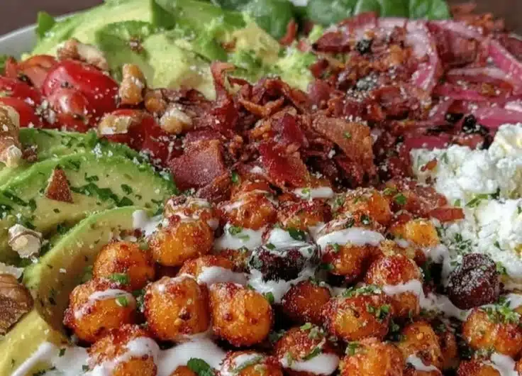 Crispy Chili Lime Chickpea Salad