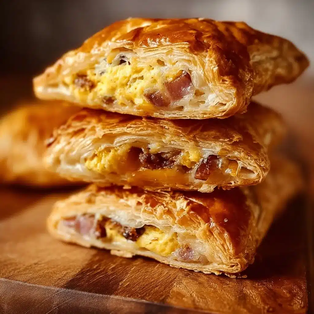 Delicious breakfast pockets made with sourdough discard, ready to enjoy.