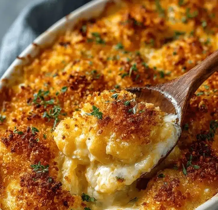 Dolly Parton’s delicious 5-Ingredient Casserole served in a dish