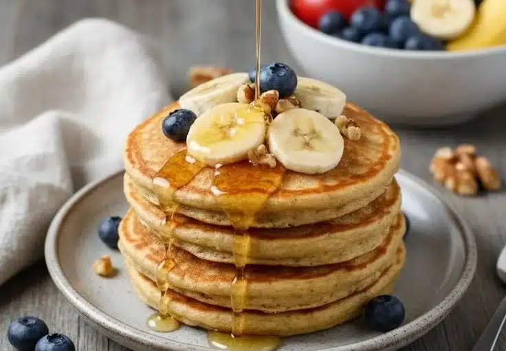 Easy 3-Ingredient Banana Oatmeal Pancakes
