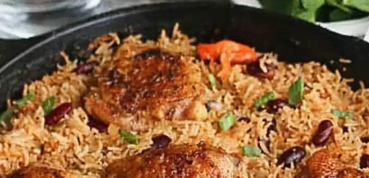 Easy Caribbean Chicken and Rice