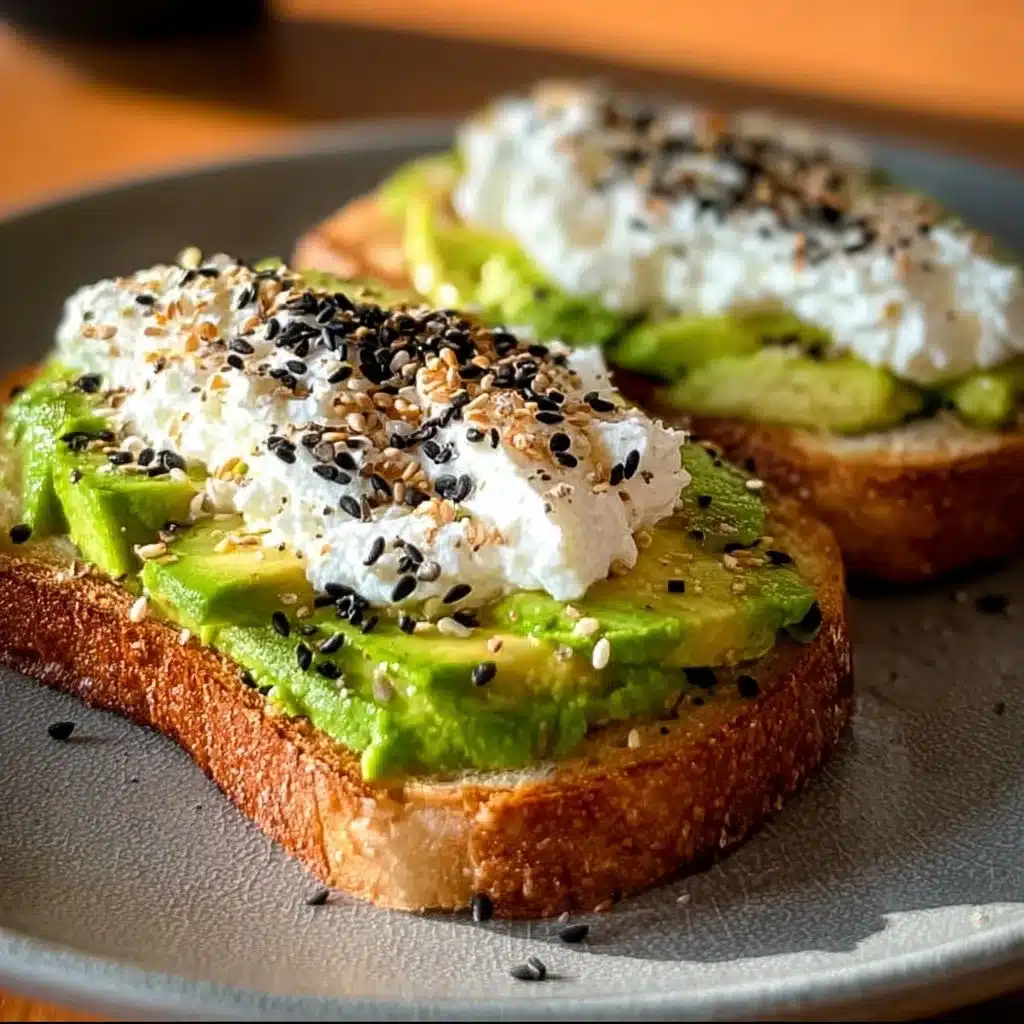 EASY Cottage Cheese Avocado Toast