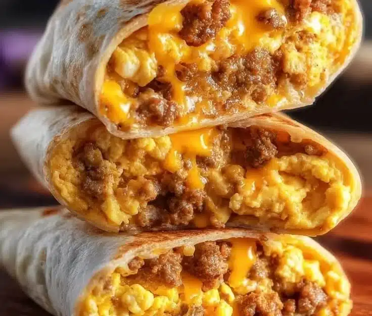 Freezer Breakfast Burritos