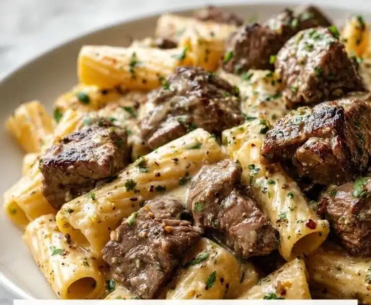Garlic Butter Steak Rigatoni (Easy & Creamy Family Favorite)