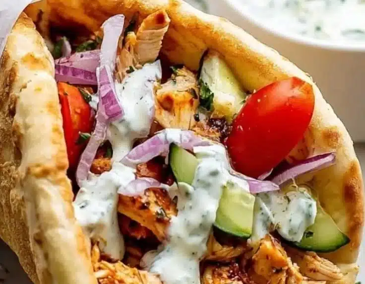 Greek Chicken Gyros
