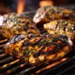 Perfectly grilled chicken served with fresh vegetables on a plate