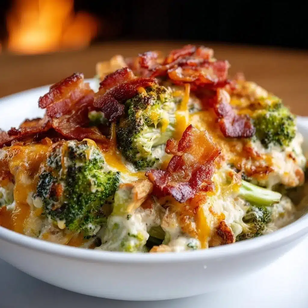 Healthy Low Carb Chicken and Broccoli Casserole