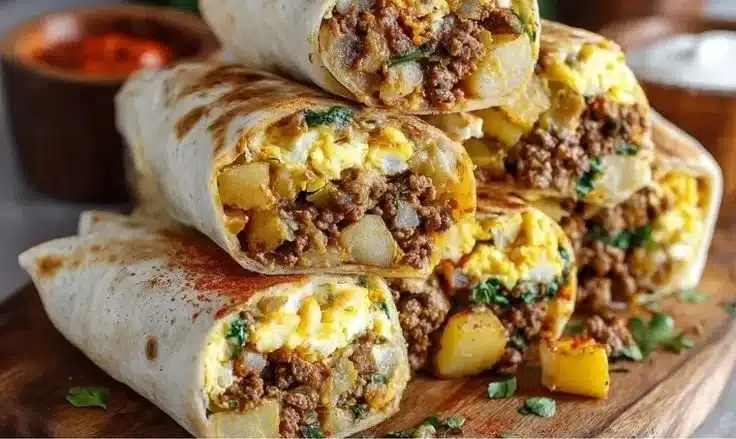 High-Protein Breakfast Burritos