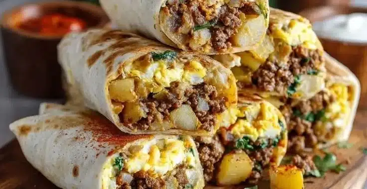 High-Protein Breakfast Burritos