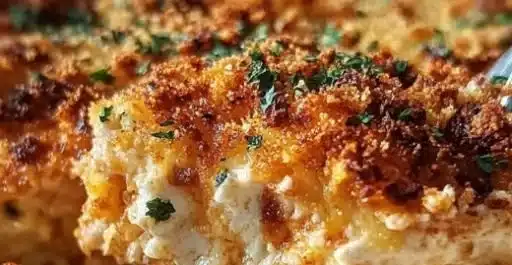 High Protein Chicken Parmesan Casserole