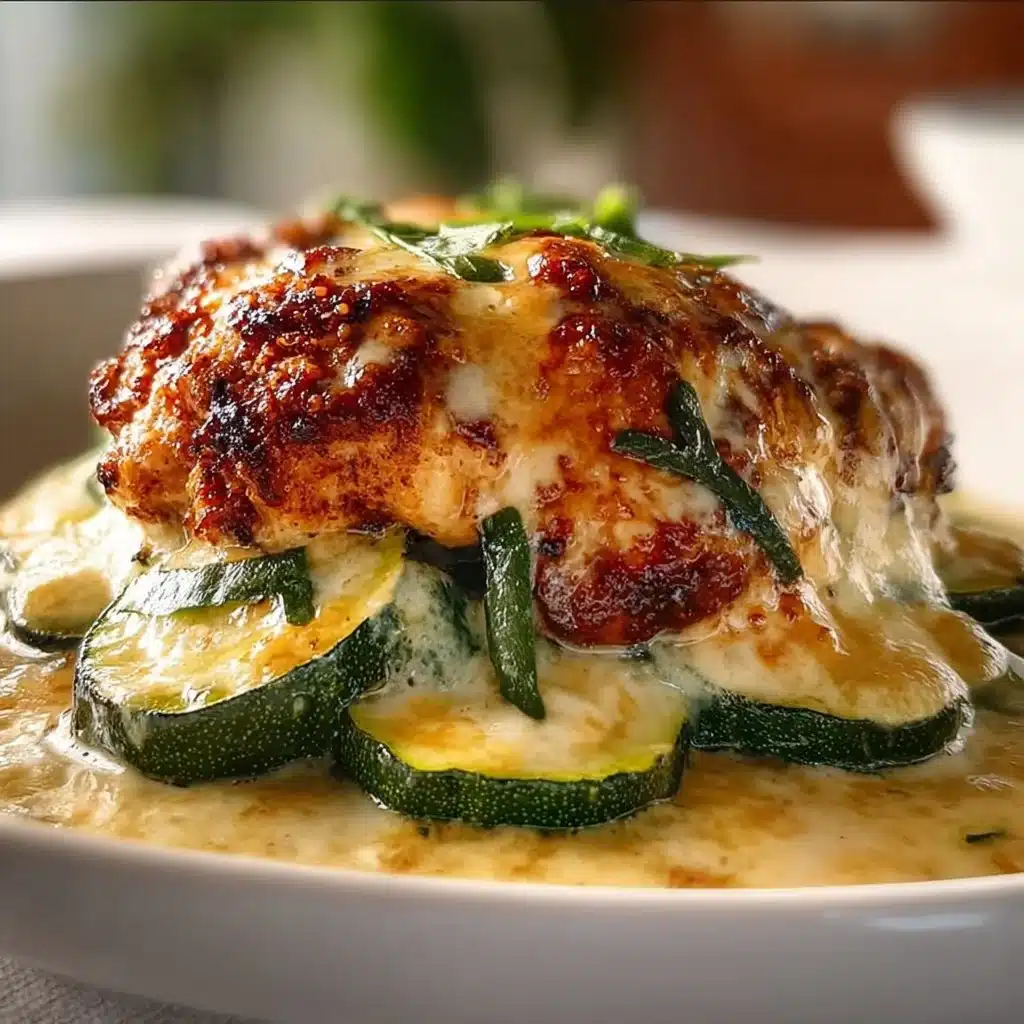High Protein Chicken Zucchini Bake