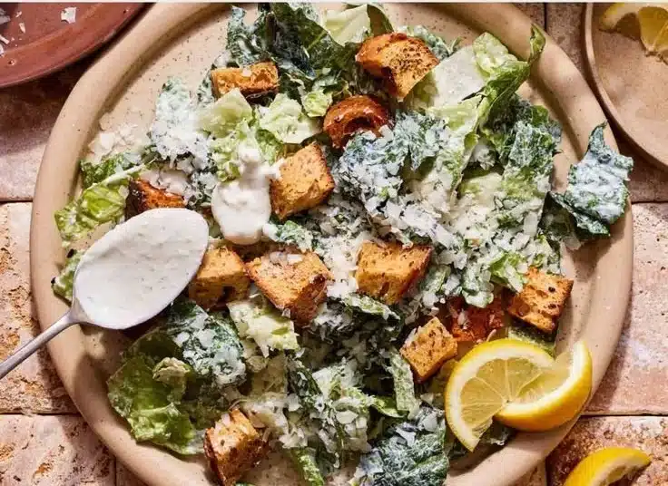 High-Protein Healthy Caesar Salad Dressing