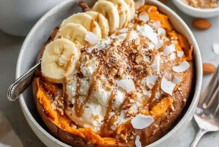 High-Protein Sweet Potato Bowl