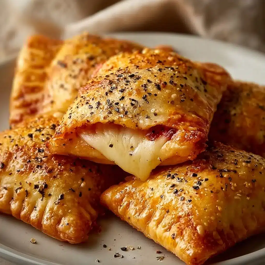 Homemade Cheesy Pizza Pockets
