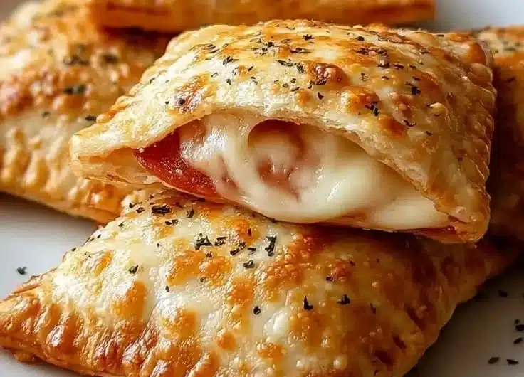 Homemade Cheesy Pizza Pockets