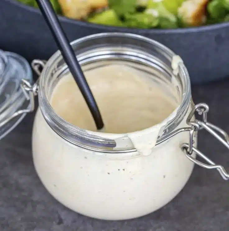 Homemade Creamy Caesar Dressing