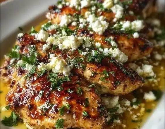 Hot Honey Feta Chicken
