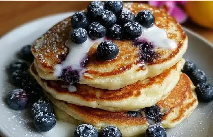 Lemon Blueberry Pancakes