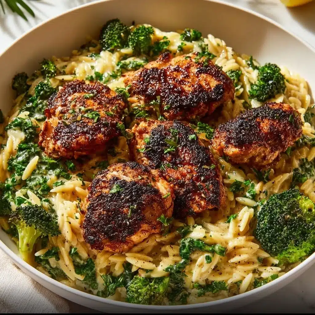 Lemon Pepper Chicken Broccoli Orzo