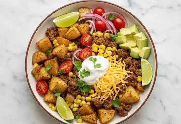 Loaded Potato Taco Bowl
