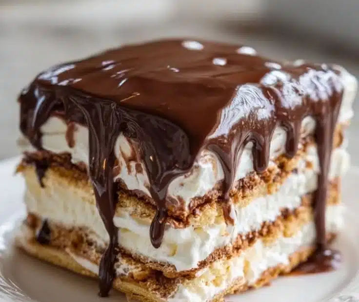 No-Bake Chocolate Eclair Cake