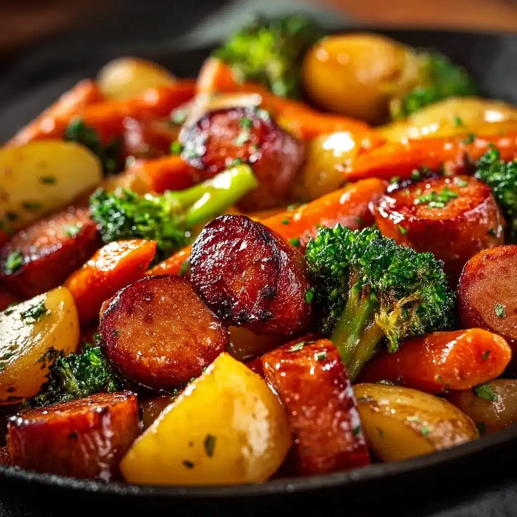 One-Pan Honey Garlic Kielbasa & Veggies: Easy Family Delight