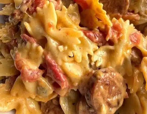 One Pot Creamy Cajun Sausage Pasta