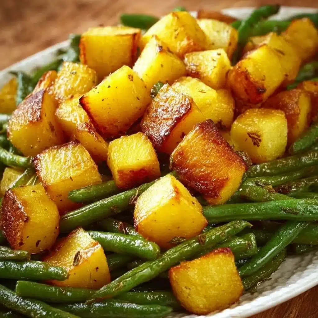 Oven-Roasted Potatoes and Green Beans