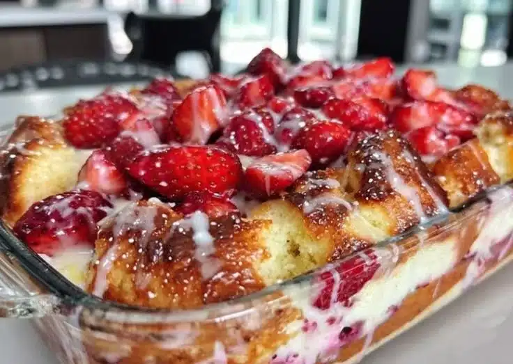 Perfect Strawberry Cream Cheese Cobbler Recipe