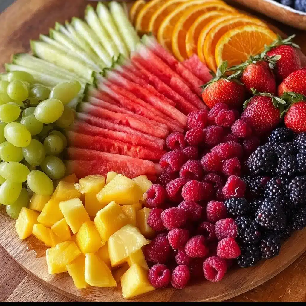 Assortment of healthy snacks including fruit, salads, and desserts.