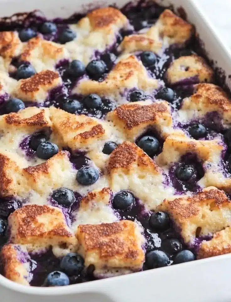Quick Blueberry French Toast Casserole