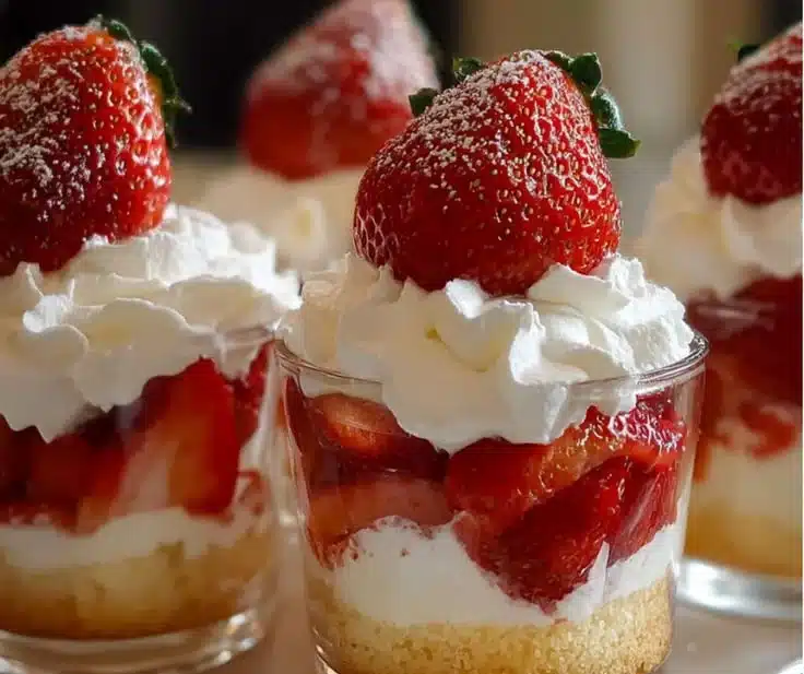 Quick Strawberry Shortcake Cups