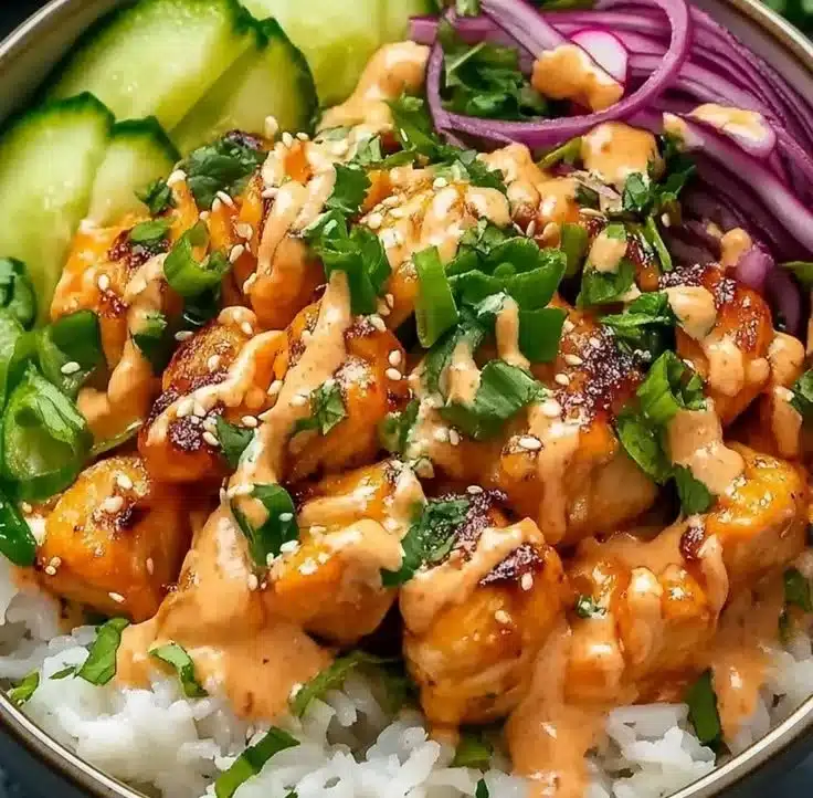 Savor the Best Bang Bang Chicken Bowl in Just 30 Minutes