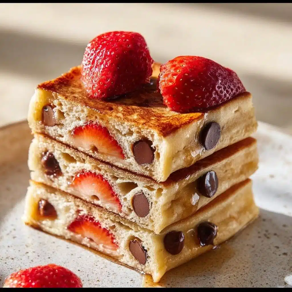 Delicious sheet pan pancakes baked with Kodiak mix on a table