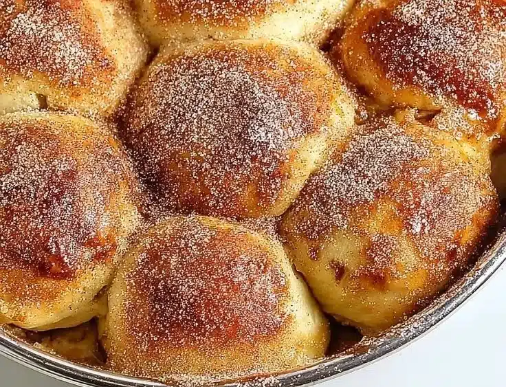 Delicious simple caramel apple pie bombs fresh from the oven
