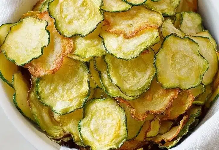 Simple Salt and Vinegar Zucchini Chips